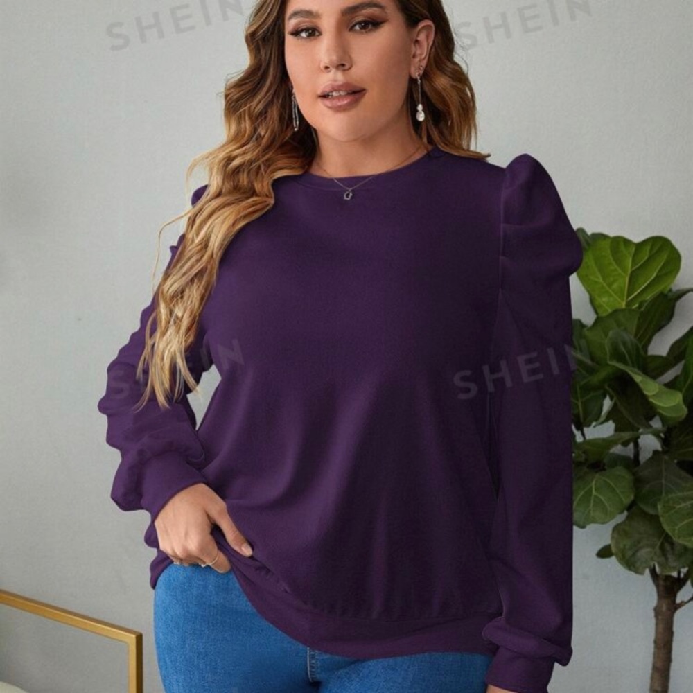 Purple Crewneck Sweatshirt